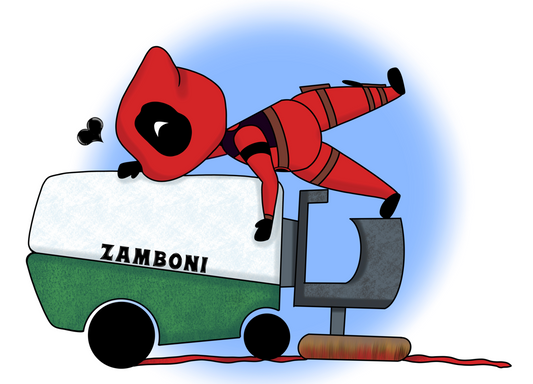 Deadpool with his Zamboni
